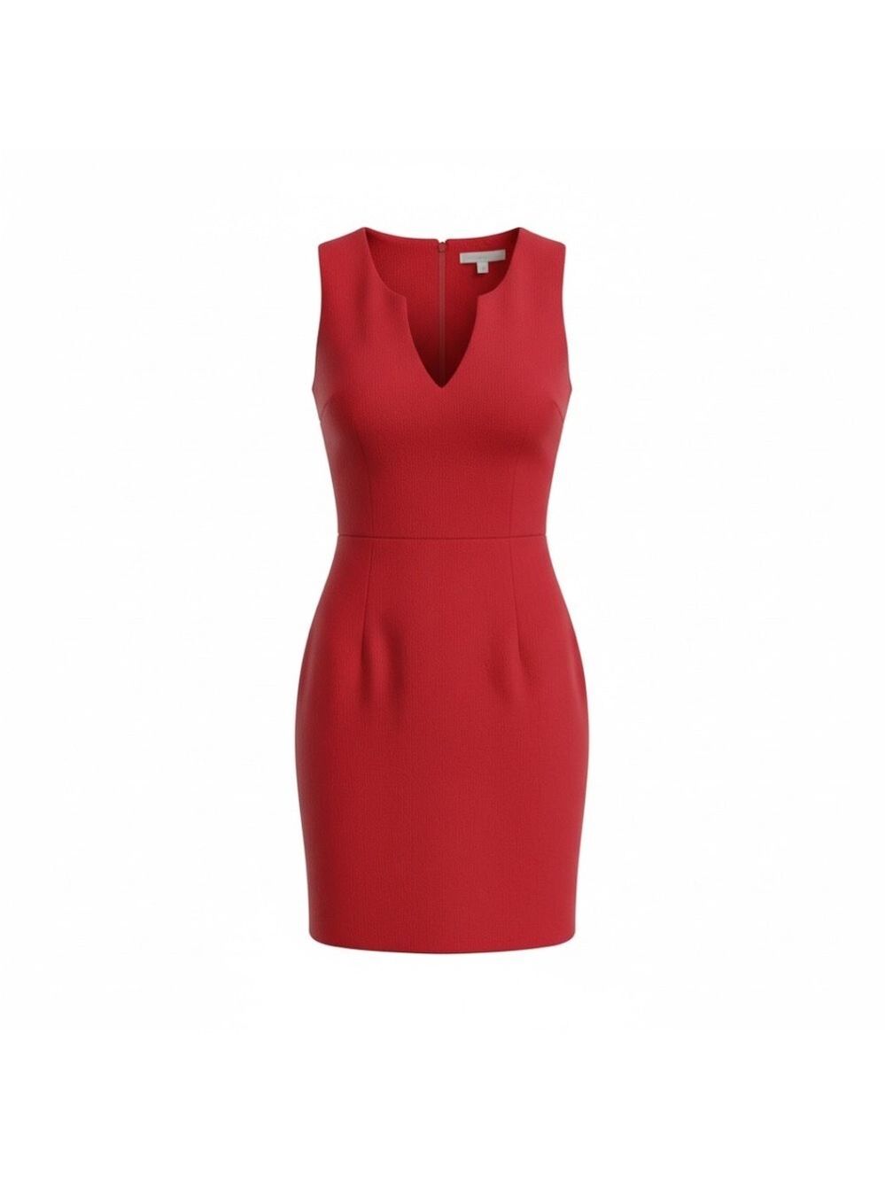 Commense Vibrant Red V-Neck Mini Dress | Size Small | NWT